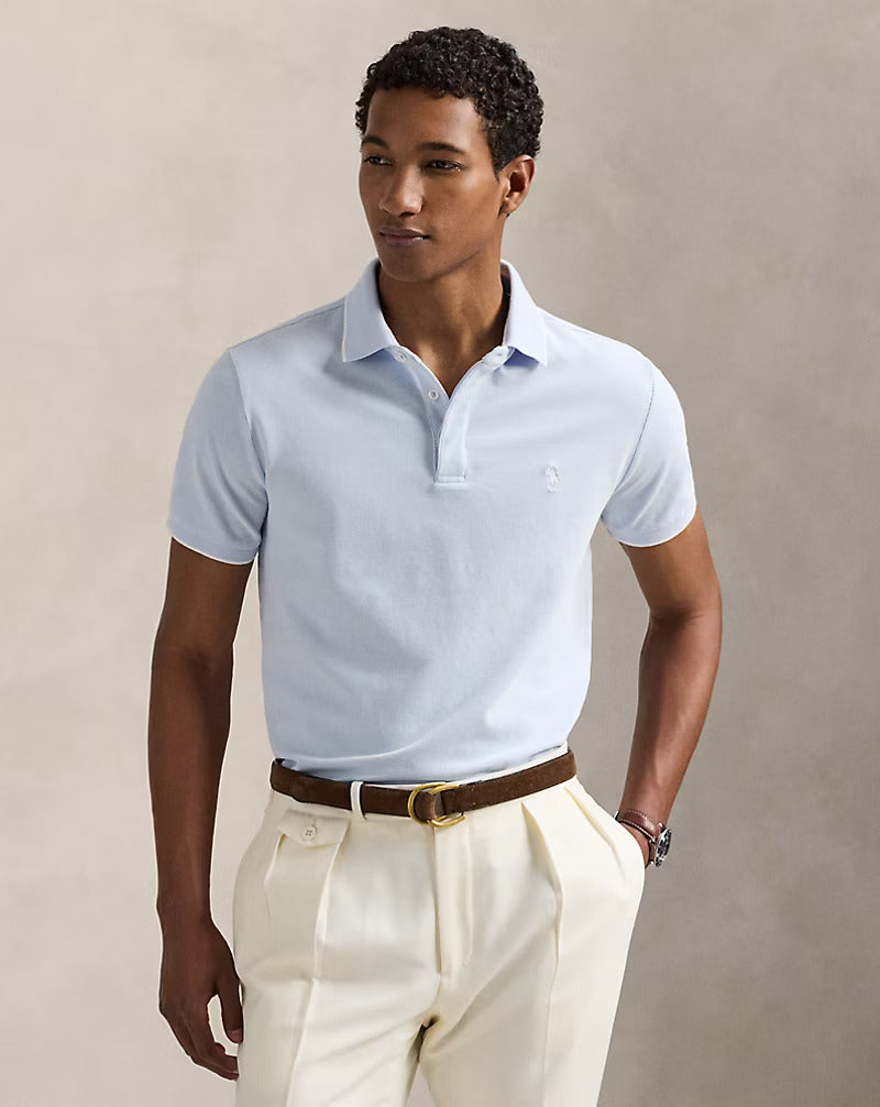 Polo in piqué Oxford Custom Slim-Fit
